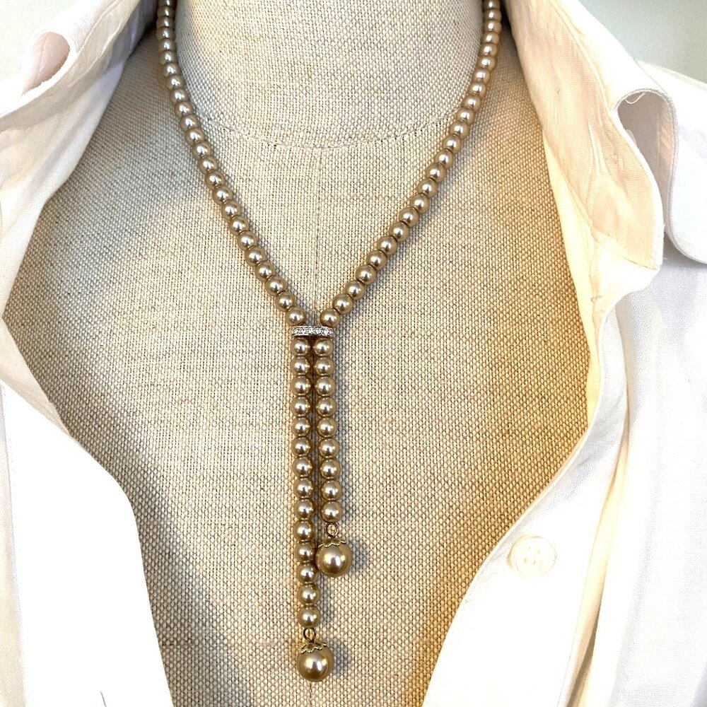 Silver-Colored Beads Necklace
